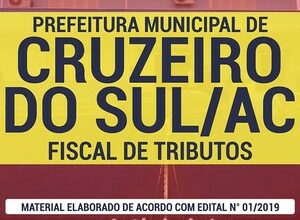 Apostila Concurso / Processo Seletivo Público Prefeitura de Cruzeiro do Sul - FISCAL DE TRIBUTOS