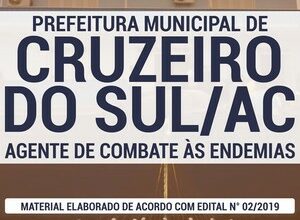 Apostila Concurso / Processo Seletivo Público Prefeitura de Cruzeiro do Sul - AGENTE DE COMBATE ÀS ENDEMIAS