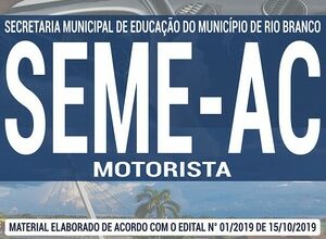 Apostila Concurso SEME AC - MOTORISTA